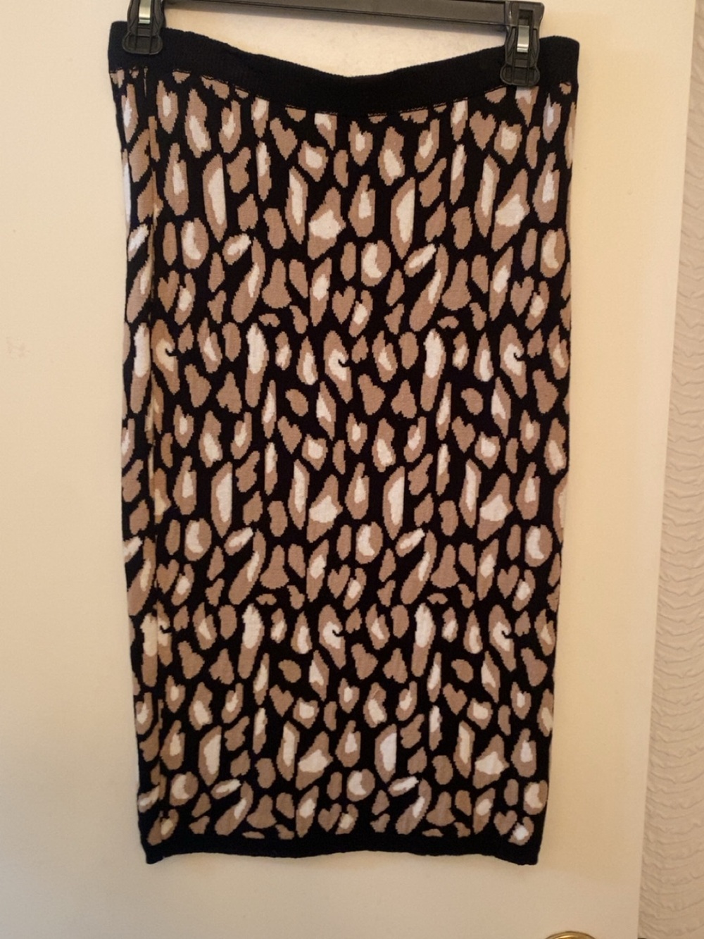 BONGO Animal-Print Knit Pencil Skirt